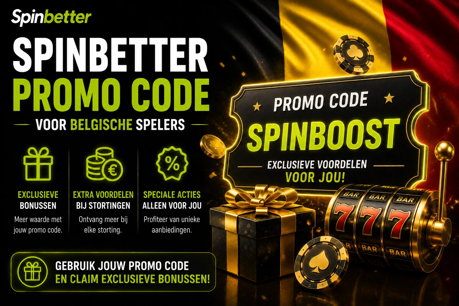 Spinbetter Promo Code voor Belgische Spelers 🎁